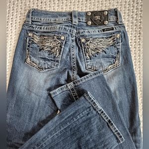 Miss Me boot cut blue jeans, size 25 long